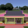 Simple 3 bedroom house plan 2