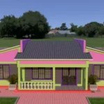 Simple 3 bedroom house plan 2