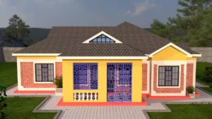 3 bedroom house plan 1