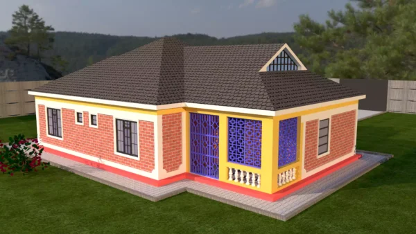 3 bedroom house plan 1