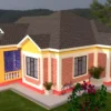 3 bedroom house plan 1