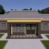 Simple 2 bedroom house plan