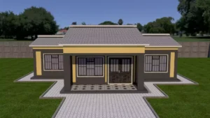 Simple 2 bedroom house plan