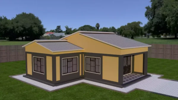 Simple 2 bedroom house plan