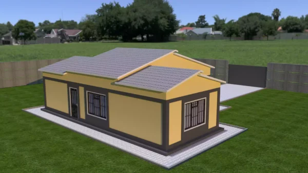 Simple 2 bedroom house plan