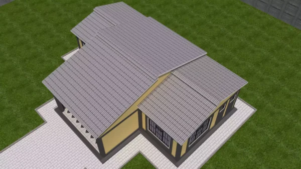 Simple 2 bedroom house plan