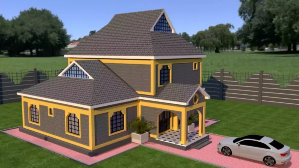 4 bedroom storey house plan