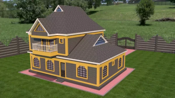 4 bedroom storey house plan