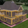 4 bedroom storey house plan