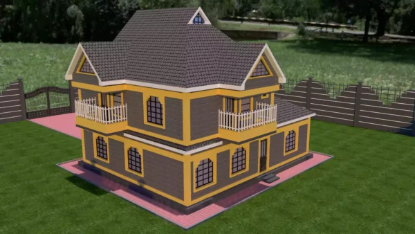 4 bedroom storey house plan