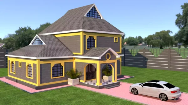 4 bedroom storey house plan