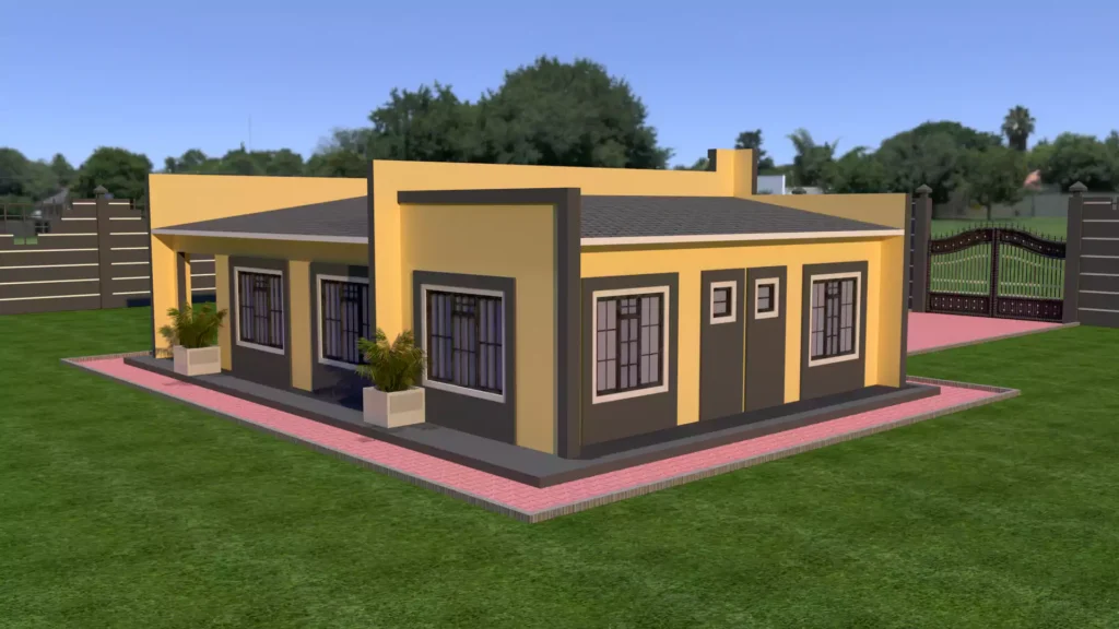 House with a flat roof