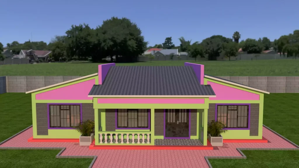 House with a skillion roof