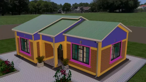 Simple 2 bedroom house plan