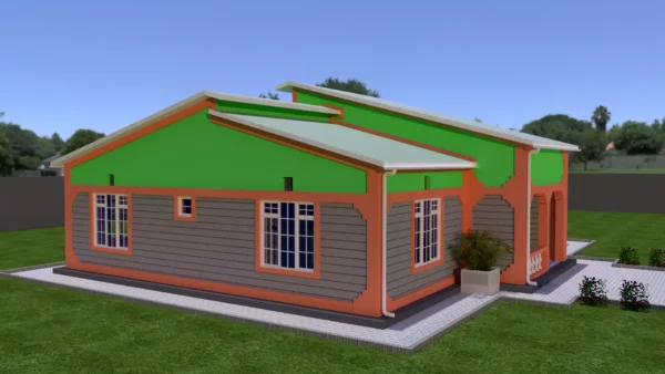 Simple 3 bedroom house plan