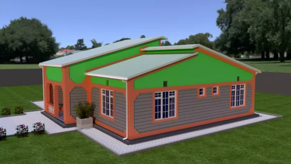 Simple 3 bedroom house plan