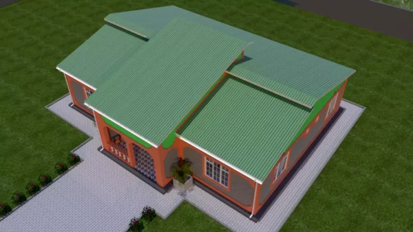 Simple 3 bedroom house plan