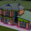 3 bedroom storey house architectural plan